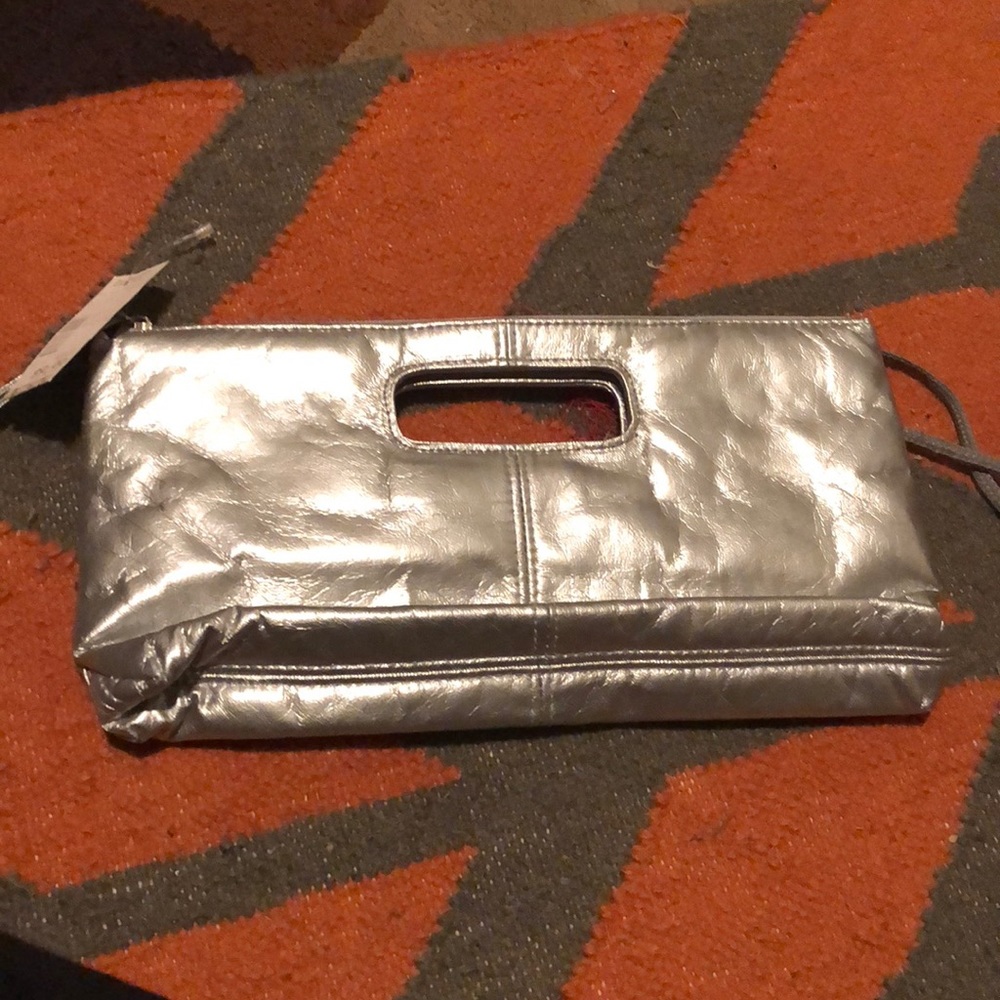 Sliver evening bag